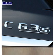 ABS C63S  car rear emblem sticker for  Benz w117 cla45 w205 c63 w212 e63 w207 w1 - £81.05 GBP