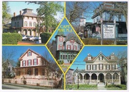 Postcard Cape May New Jersey Victorian Architecture Multi View - £3.10 GBP