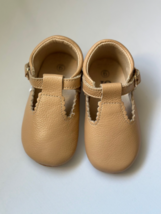 Special Sale Size 6 Soft Sole Toddler Mary Janes Beige Toddler Shoes baby shoes - £11.79 GBP