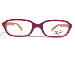 Ray-Ban RB1524 3565 Kinder Brille Rahmen Orange Pink Rechteckig 45-15-125 - $65.09