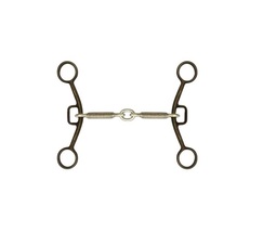 Horse Bit 5” Mouth 6.75” Cheeks Jointed Wire Mouth Antique Brown Steel FRE006 - £26.67 GBP