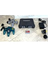 Nintendo 64 Game System 2 Controllers Memory Card Plus NUS-001 - $105.61