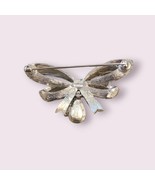 Avon May Faux Marcasite Bow Brooch  - £15.96 GBP
