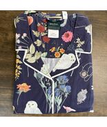 POTTERY BARN TEEN HARRY POTTER HERBOLOGY LOOSE FIT PAJAMA SET SIZE SMALL BLUE - $1,139.53 MXN