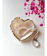 Personalized Heart RingDish EpoxyResin Trinket Dish Resin bowl Pearlesce... - $54.53 CAD
