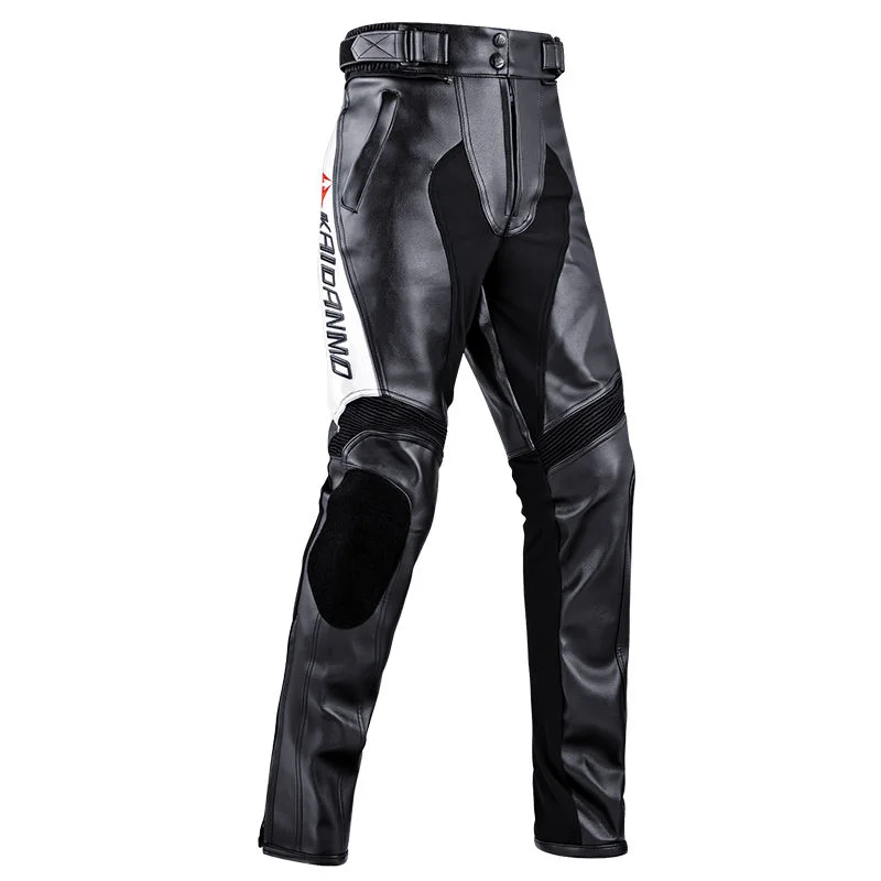 Men&#39;s women Motorcycle Racing  Riding pants  AVRO PU Microfiber Leather ... - £38.13 GBP+