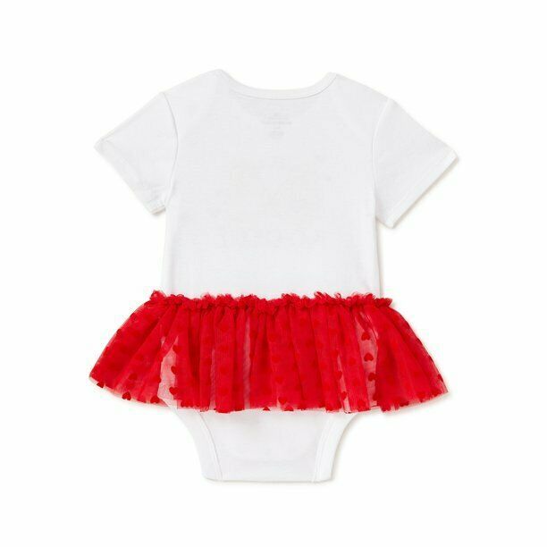 Way to Celebrate Baby Girls Valentine's Tutu Bodysuit Size 6-9M (TUB-Val) Item image 2
