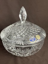 Gorgeous Bohemia 24% Lead Crystal Candy Trinket Dish With Lid - £17.65 GBP