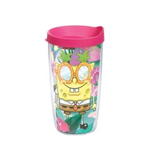 Tervis Nickelodeon Spongebob Squarepants Tropical 16 oz. Tumbler W/ Lid Cup NEW - £8.78 GBP