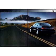 1995 VW Volkswagen Passat GLX VR6 Sedan 2 Page Vintage Print Ad Mountains Art - £8.20 GBP