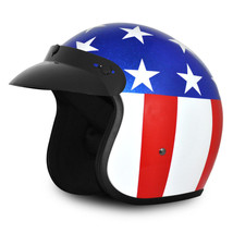 Daytona Easy Rider Captain America 3/4 Open Face Motorcycle Helmet (XS - 2XL) - £99.81 GBP