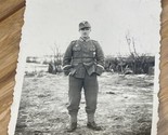 Antique World War 2 WWII Era Photograph Soldier Military Militaria Marsh... - $11.87