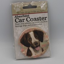 Super Absorbent Car Coaster - Dog - Brittany - £4.09 GBP