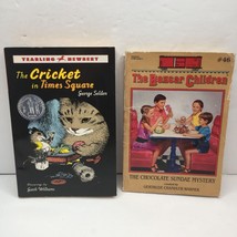 Lot 2 Kids Books The Cricket in Times Square Boxcar Chocolate Sundae Mystery - £16.06 GBP