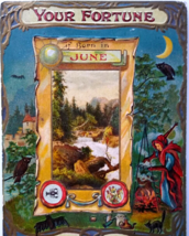 Horoscope Fortune Fantasy Postcard Jewel Pearl Flower Honeysuckle June U... - £25.27 GBP