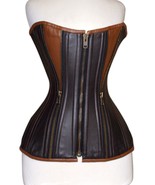 Real Leather Corset SteamPunk Ziper Best Quality - £71.67 GBP