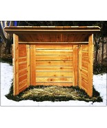 38 1/2&quot; RED CEDAR Wood NATIVITY SHELTER WEATHER Guard CHRISTMAS OUTDOOR ... - $262.35