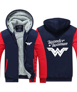 Wonder Woman Thicken Hoodie Unisex Couple Coat Winter Warm Zip Jacket Sw... - $33.99