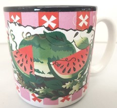 Watermelon Ceramic Mug Made by Flowers, Inc. Balloons Designed Susan Bur... - £11.04 GBP