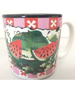 Watermelon Ceramic Mug Made by Flowers, Inc. Balloons Designed Susan Bur... - $19.24 CAD