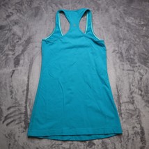 Lululemon Fitted Tank Shirt Adult 4 Blue Lightweight Athletic Casual Womens - $35.62