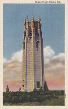 Singing Tower Omaha Nebraska NE Postcard Vintage Hillcrest Memorial Park - £2.39 GBP