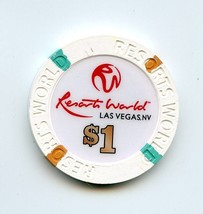 1.00 Chip from the Resorts World Casino Las Vegas Nevada - £4.73 GBP