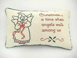 Christmas Angel Lot Decorative Pillow and Figural Sachet You&#39;re an Angel - £9.61 GBP