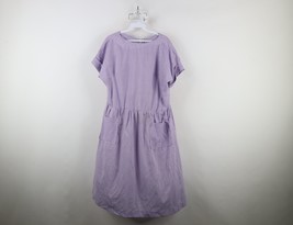 Vintage 70s Country Primitive Womens Large Farmhouse Gingham Plaid Pocke... - $44.50