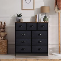 Sorbus 9 Drawers Dresser - Farmhouse Bedroom Furniture Storage Chest Organizer - £125.86 GBP