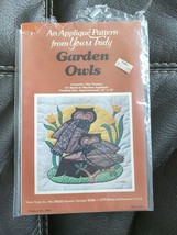 1979 Garden Owls Applique Quilt Pattern Yours Truly 12" x 12" No. 3031 Uncut - $9.49