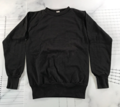 Vintage Medallion Crewneck Sweatshirt Mens Small Black Cotton Blend Sand... - $39.59