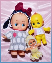 Vintage Japan Kewpie Lot Wariko Ricky Showa Retro Baby Doll Crochet Vinyl Rubber - £26.13 GBP