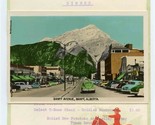 The Mount Royal Dinner Menu Banff Canada 1955 &amp; Banff Avenue Postcard  - £21.78 GBP