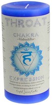 Crystal Journey Throat Chakra Pillar Candle, 3x6&quot;, Essential Oil-Infused - $88.99