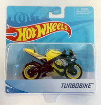 NEW Mattel X7720 Hot Wheels 1:18 Street Power TURBOBIKE Motorcycle Yellow Black - £11.27 GBP