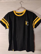 Dutch Bros Coffee Ringer T-Shirt Black and Yellow Size Medium - £12.62 GBP