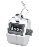 Chrome Digital TALLY COUNTER Clicker Mechanical hand held clicking handh... - $13.90