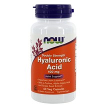 NOW Foods Hyaluronic Acid Extra Strength 100 mg., 60 Vegetarian Capsules - $386.49 MXN