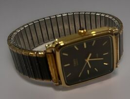 VTG TIMEX TANK BLACK TONE QUARTZ Analog Men's Classic Watch -WORKS! New ... - $47.49