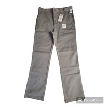 NWT Old Navy Boys 16 Plus Straight Built In Flex Gray Stretch Reinforced Knees - £18.95 GBP