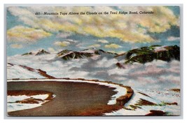 Trail Ridge Road Above the Clouds Timberline Colorado CO Linen Postcard Z2 - £2.33 GBP