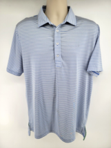 RLX Ralph Lauren Polo Shirt Size M Blue Striped - £17.81 GBP