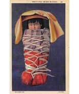 Papoose Baby Navajo Native American Indian linen postcard - $6.44