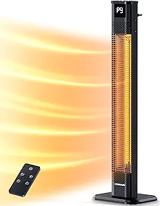 Outdoor Heaters, 1S Heating Carbon Infrared Patio Heaters With Remote, 9... - $333.99