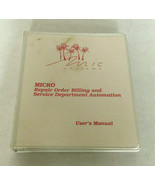 Vintage micro user&#39;s manual repair order billing service department auto... - $643.56 MXN
