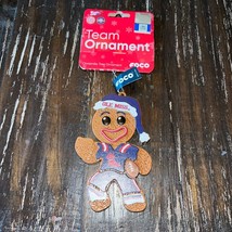 Ole Miss Rebels Gingerbread Football Player Christmas Tree Ornament FOCO... - £10.99 GBP