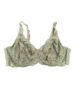 42D Olive Green Sheerish Lace HSIA Unlined Boned SEXY Curvy Plus Bra Free SHIP - $17.41
