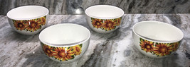 4 ROYAL NORFOLK SUNFLOWER CEREAL/SOUP SERVING BOWL-Micro/Dish Safe-NEW-S... - £47.50 GBP