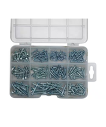245 Pc Wood Screw Assortment Kit – Pan &amp; Flat Head, Zinc Plated, Storage... - $586.41 MXN